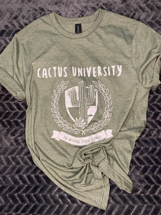 Cactus University Short Sleeve Tee